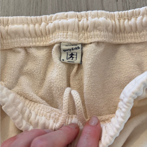 Sporty & Rich Exercise Often Sweatpants - Cream/Ocean - Picture 6 of 8